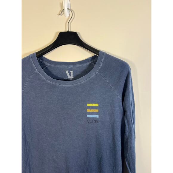 Vuori Womens Crew Neck Long Sleeve 100% Cotton Size M Medium Athletic Athleisure - Picture 2 of 5